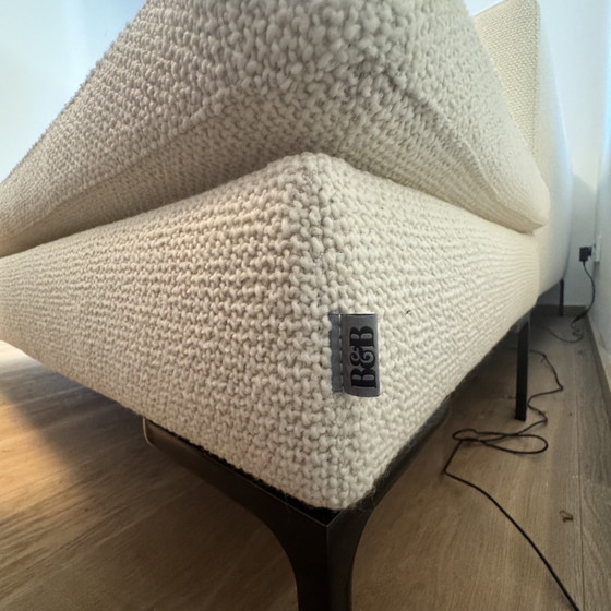 Chaise longue Charles de B&B Italia avec banc – Chaises longues, Textile (photo 5 of 7)