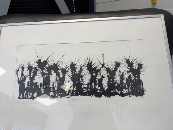 Image 1 of Zeefdruk J.Kraanen 1/10 “Wilgen” 