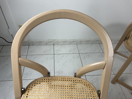 Image 1 of 6x Sedia pieghevole italiana Gigi Sabadin per Crassevig modello Arca