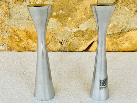 Image 1 of Danish Modern, Candlesticks, By Broste Copenhagen, Set of 2, Circa 1980s
