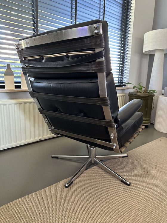Fauteuil pivotant vintage – Chaises pivotantes, Metal, Chrome (photo 3 of 5)