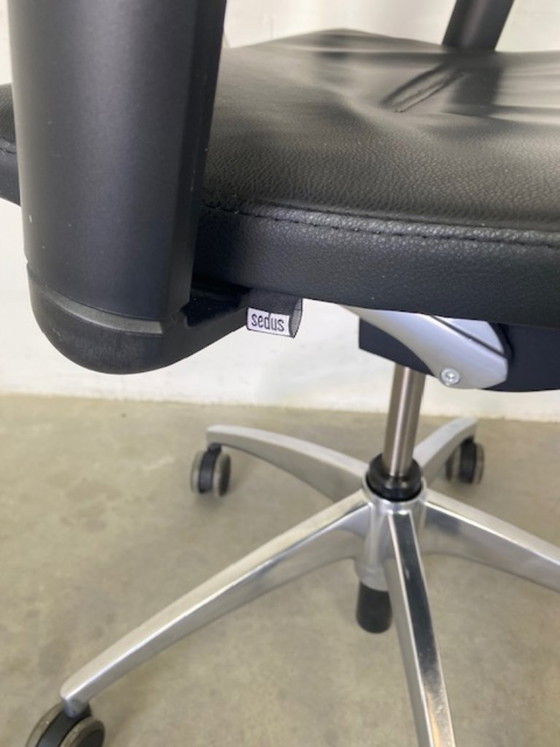 Image 1 of Sedus Bureaustoel Open up Black Leather