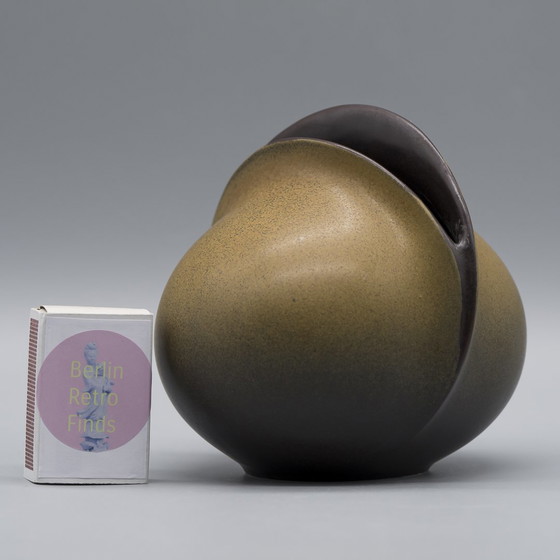 Image 1 of Uta Feyl "Venus" Keramische Vaas Duo Rosenthal Studio Lijn 1980 14Cm + 12Cm Wgp Mcm