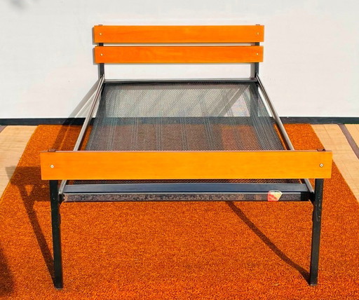 70s Vintage bamboo bed 1p.