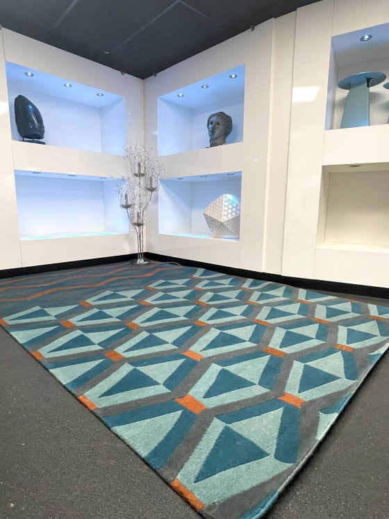 Tappeto Brink en Campman 33508 Yara Art Deco, Brink & Campman, Tappeti, Lana, Blu (foto 6 di 7)