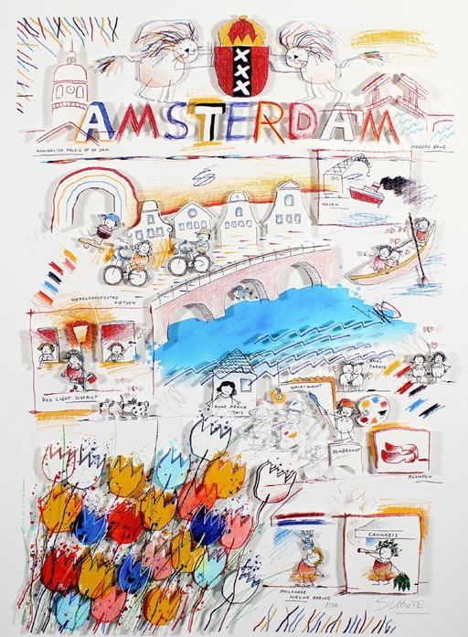 Schlote, Wilhelm - Amsterdam - 3D-Konstruktion - handsigniert