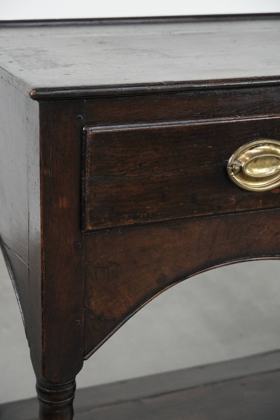 Image 1 of Antieke 18e eeuwse Engelse side table/dresser gemaakt van eikenhout 