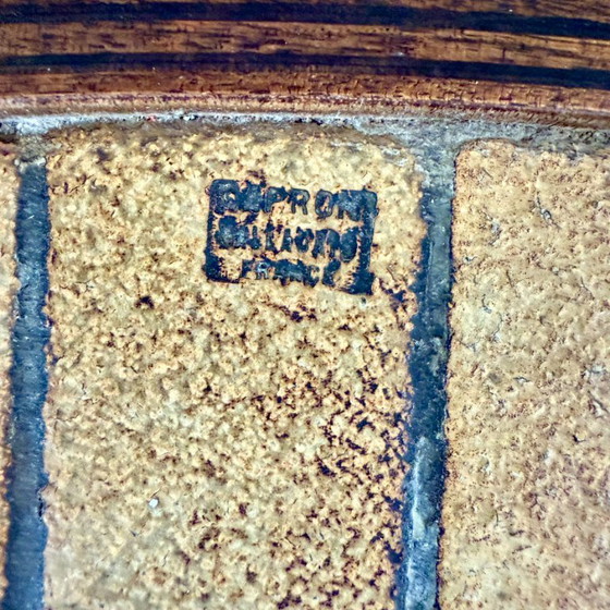 Image 1 of Round Brutalist Ceramic Coffee Table by Roger Capron, France 1960