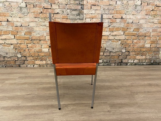 Vintage Armchair – Cognac Leather | – Metal (photo 5 of 14)