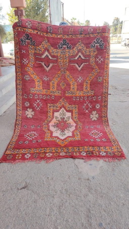 Handgeknoopt Berber kleed wol 250x166cm