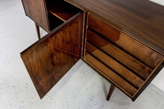 Image 1 of Mid Century Walnut Sideboard By S. Albracht, Poland, 1972