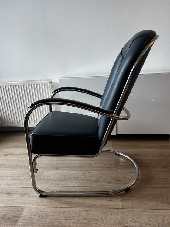 Image 1 of Gispen AA fauteuil marine blauw