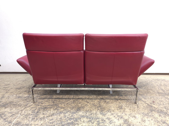 Image 1 of Divano funzionale Brühl Roro, divano letto in pelle, divano rosso