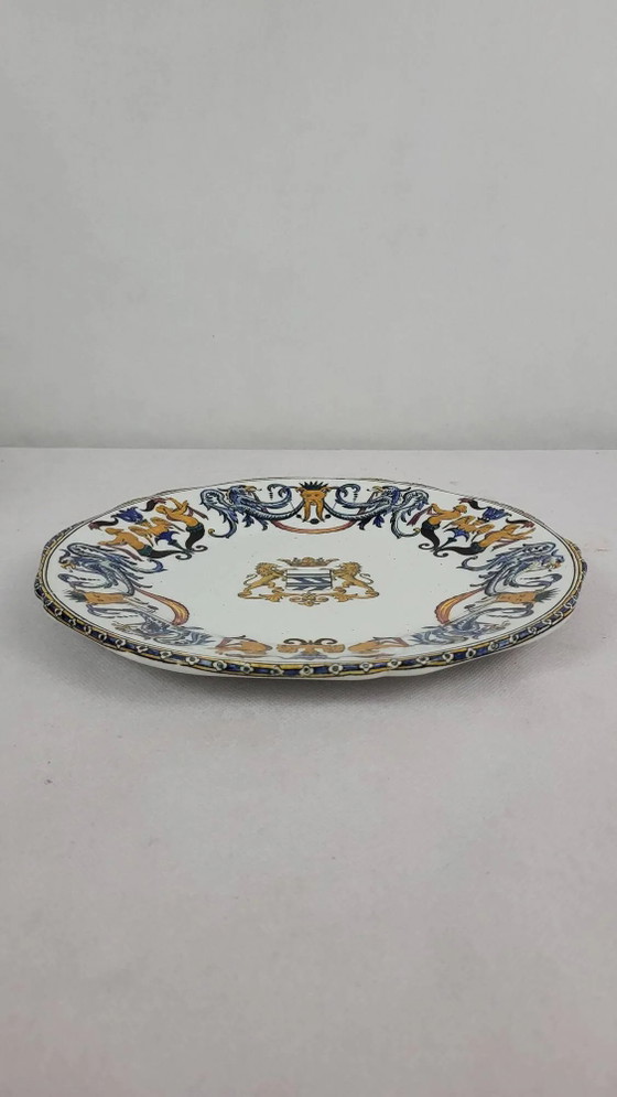 19th century Gien earthenware plate – Crockery, Chrome (photo 6 of 7)