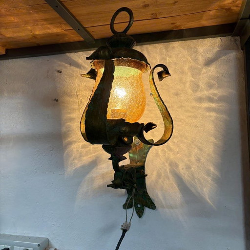 Wrought Iron Vintage Lantern