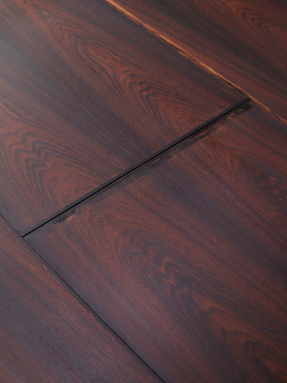 Image 1 of Ronde eettafel uitschuifbaar Skovby butterfly leaf palissander