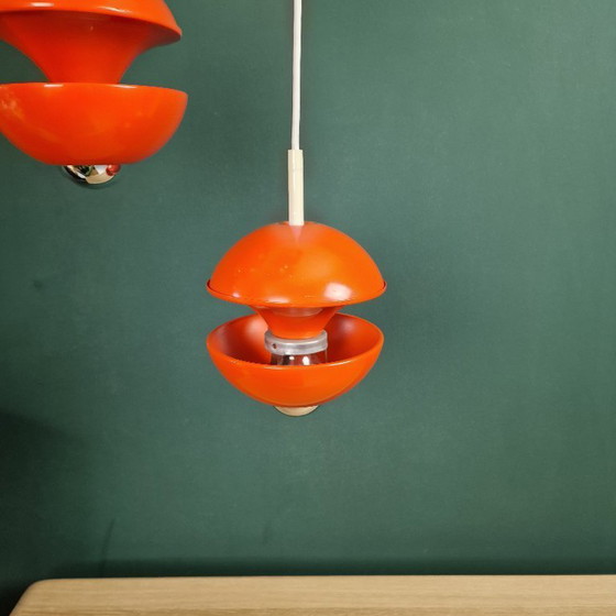 Image 1 of Vintage Kaiser Leuchten cascade hanglamp – ontwerp Klaus Hempel – Space Age (1970s, Duitsland)