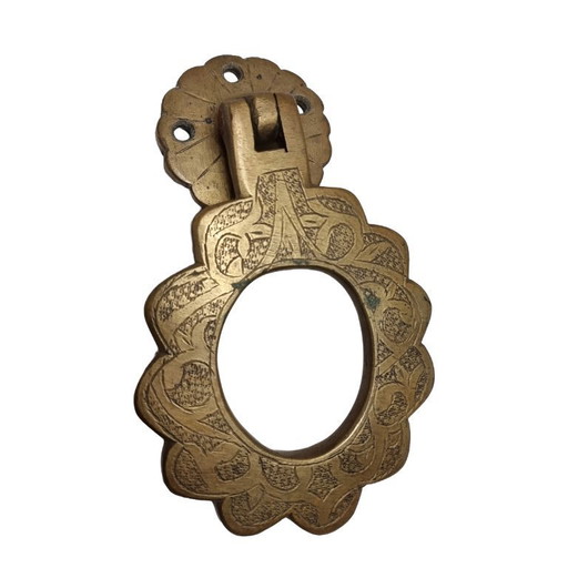 Vintage Oriental Brass Door Knocker