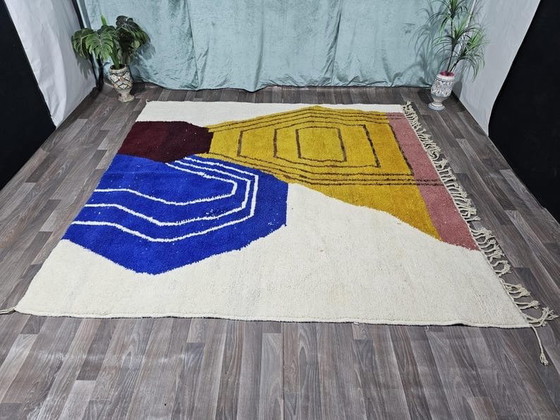 Authentic Traditional Handmade Pure Wool Rug, size 3/4 m, Ahrend, Rugs & carpets, Blue (photo 5 of 9)