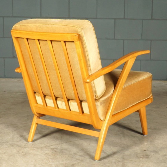 Image 1 of Danish lounge armchairs – walnut – 1960s
