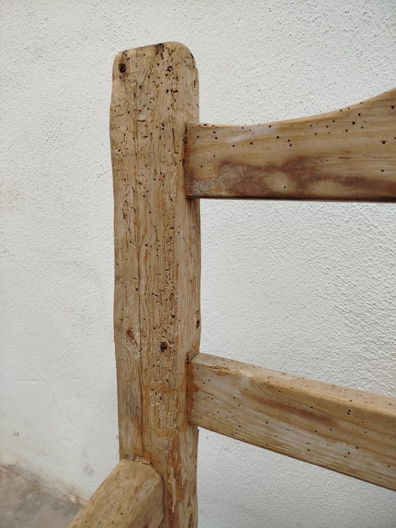 Sedia/Chauffeuse antica per caminetto (1875-1880 circa) – Arte popolare primitiva / Wabi-Sabi (photo 12 of 17)