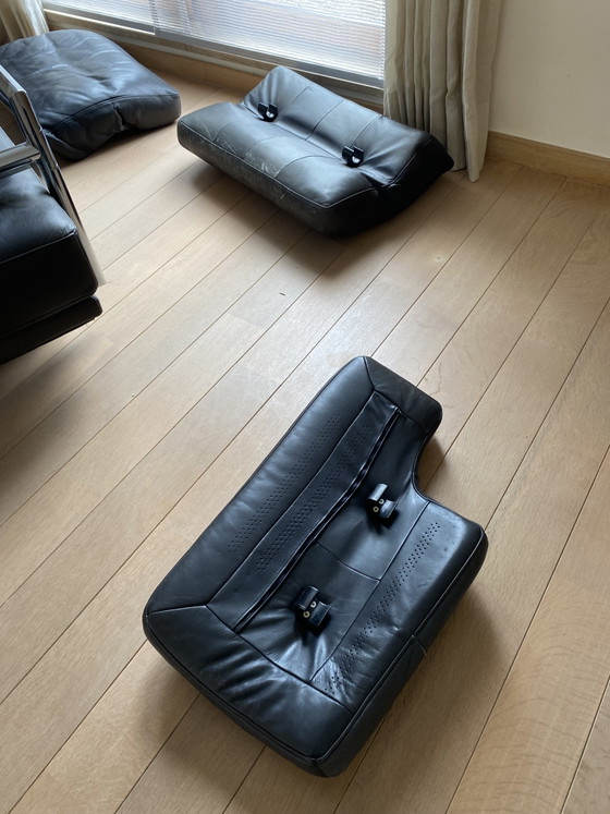 Image 1 of Divano di design Rolf Benz in pelle nera