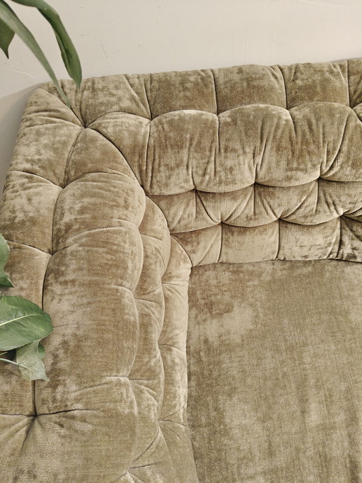 Vintage modular sofa silver-grey