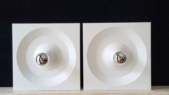 Image 1 of Appliques Murales Par Klaus Hempel, Space Age Allemagne 1960s, Set De 2