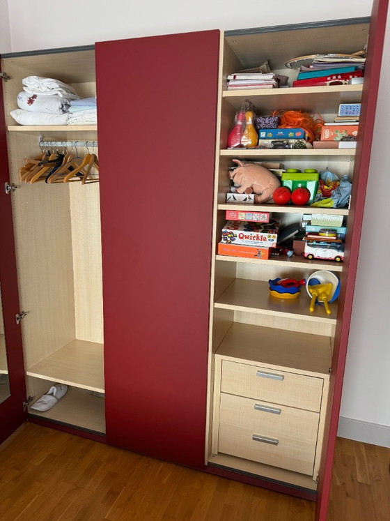 Global Tissettanta Red Wardrobe – Glass, Metal (photo 2 of 5)