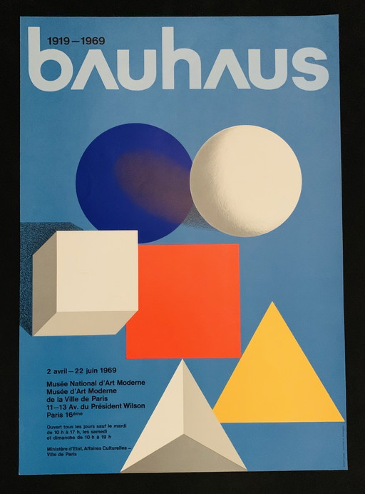 Bauhaus 1919-1969: Plakat Musée National D'Art Moderne Paris.