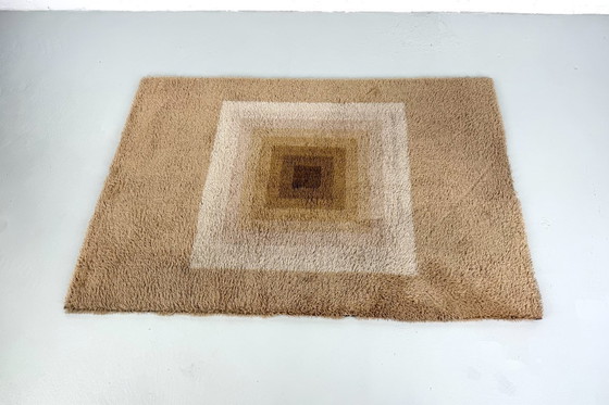 Image 1 of Tapis en laine attribué à Verner Panton pour Tisca - années 1970