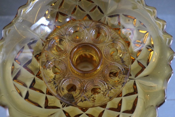 Image 1 of Jarrón Art Déco de Rudolf Schrötter, con flor de piqué