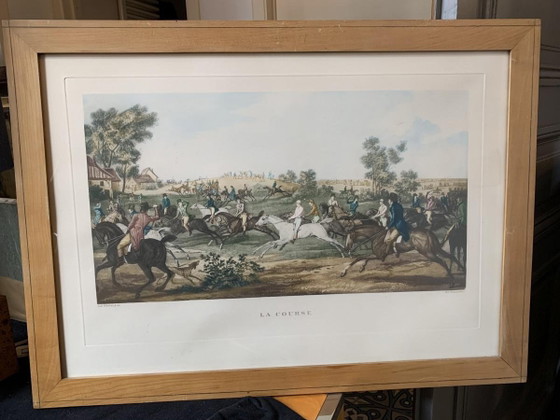 Carle Vernet, La Course, Stich, Späte 1800er – Lithographien & Drucke (photo 2 of 14)