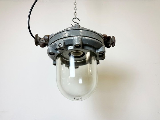 Image 1 of Dark Grey Cast Aluminium Explosion Proof Lamp , 1970s