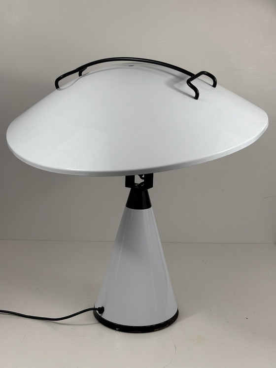 Radar 676 Lamp Elio Martinelli for Martinelli Luce 1977 Lacquered Metal, Table lamps, White (photo 14 of 15)