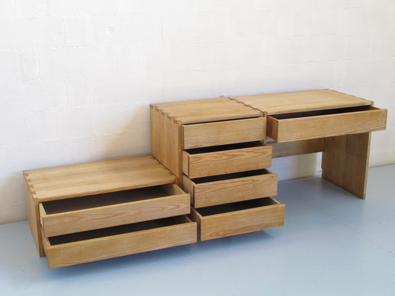 Image 1 of Drei Schubladen Kommode, Esche Massiv Geölt Frankreich