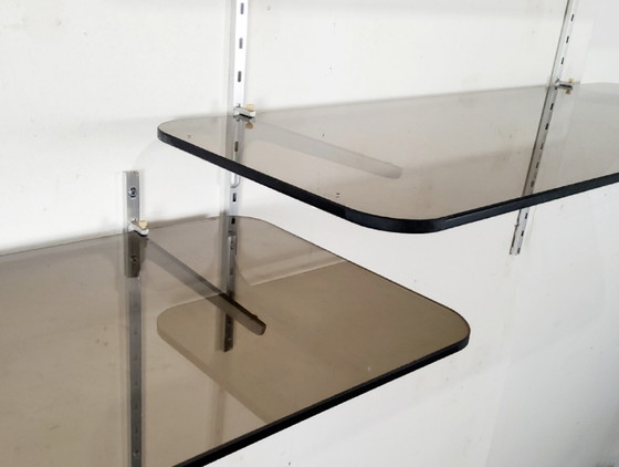 Image 1 of Estantería modular de pared en cristal ahumado