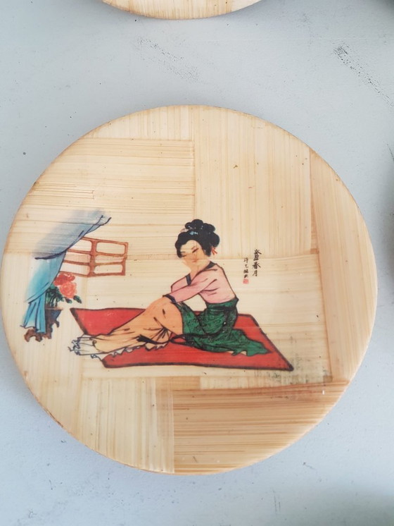 Image 1 of "The Goddess of the Lo River" signs from Bamboo" The Goddess of the Lo River" signs from Bamboo