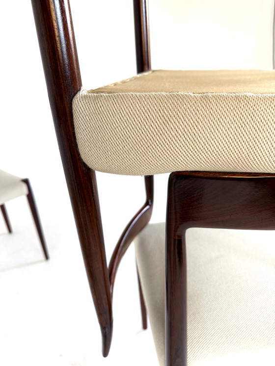 Image 1 of Set van 4 vintage eetkamerstoelen, Lübke ‘60