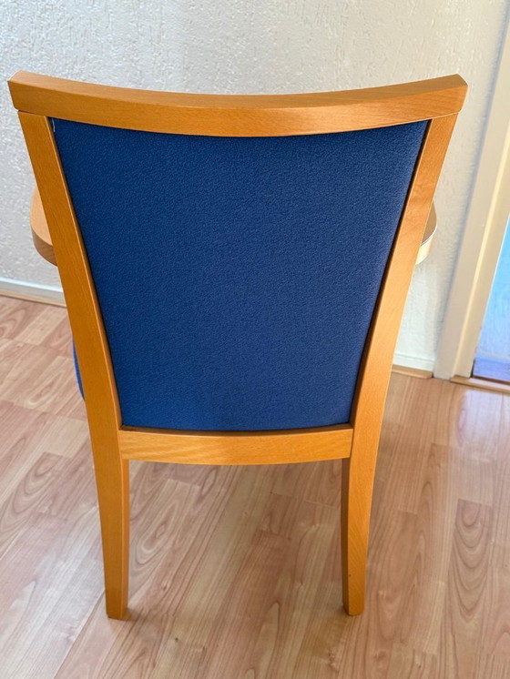 Image 1 of 2 chaises de salle à manger robustes bleu roi