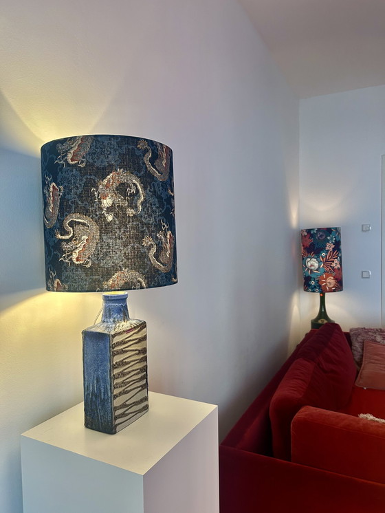 Image 1 of Extraordinary dragon lamp from Scheurich, fireplace vase