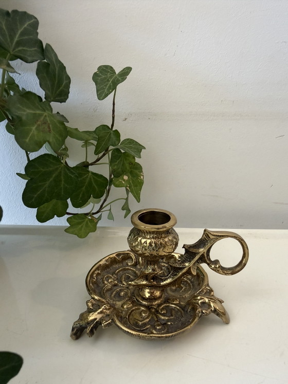 Petit bougeoir en laiton – Bougeoirs et chandeliers, Brass (photo 3 of 5)