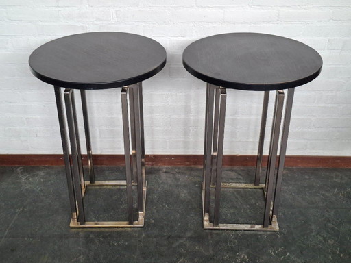 2x regency style bijzet-/ plantentafel