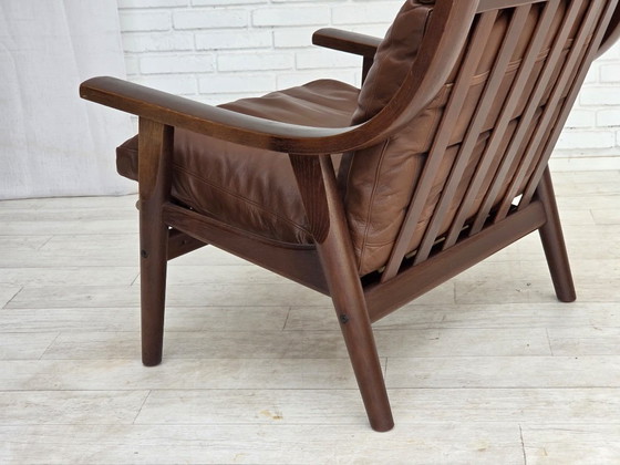 Anni '70, design danese di H.J.Wegner, poltrona schienale alto, modello GE530. – Hans Wegner, Poltrone (photo 12 of 26)