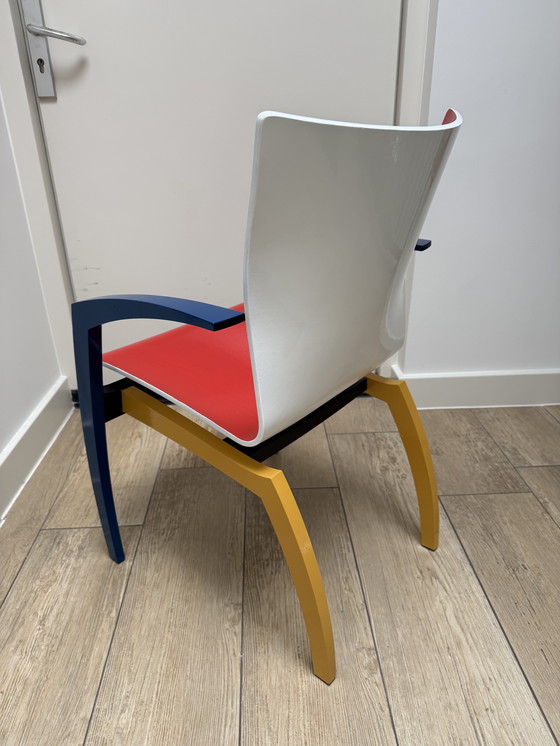 Image 1 of Chaise de salle à manger Leolux Camarilla "Mondriaan" inspirée