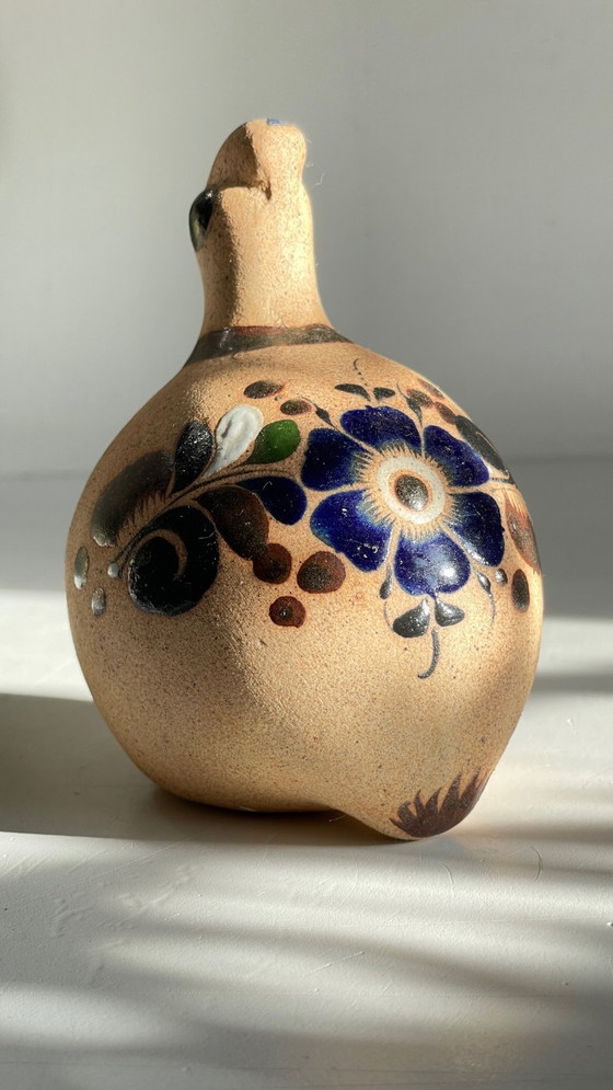 Image 1 of BIRD Handmade stoneware Mexico VINTAGE