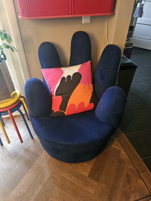 Fauteuil pivotant vintage - bleu