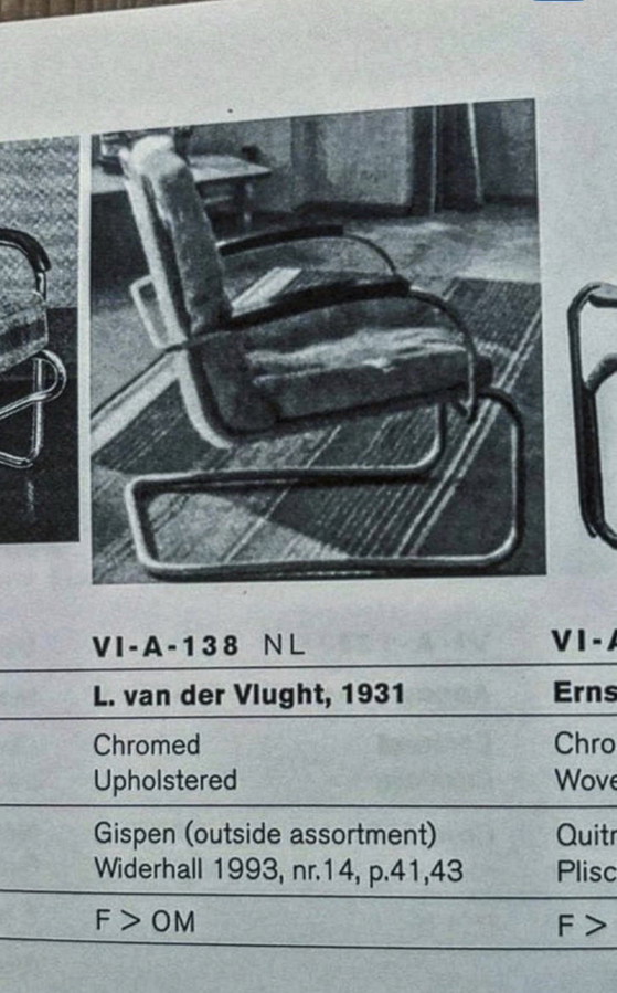 Image 1 of Seltener Gispen-Sessel VI-A-138, van der Vlugt, ca. 1931