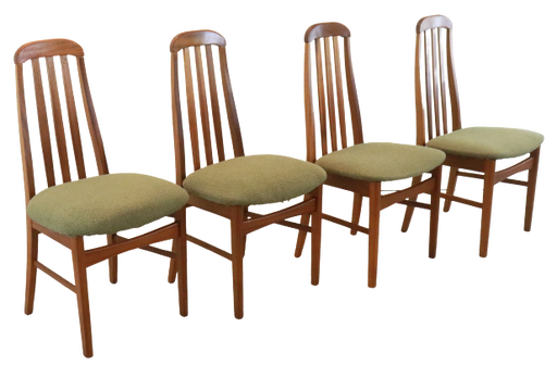 4x Jentique 'Langsett' Stuhl Vintage