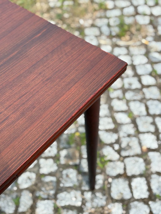 Image 1 of Eettafel van palissanderhout / Uitschuifbare tafel in mid-century stijl – jaren 60